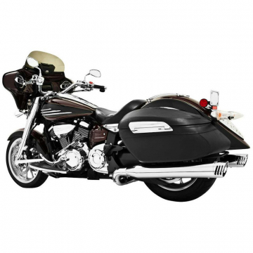 Freedom Performance MY00115 4" Race True-Dual Exhaust, Chrome Roadliner/Stratoliner '06-'16