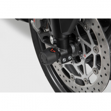 view Sw-Motech STP.07.176.11001/B Front Axle Sliders for BMW F800R, R1200R/RS /S1000XR & R1300GS