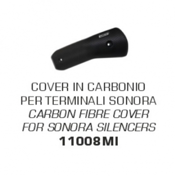 Arrow 11008MI Sonora Exhausts Carbon Heatshield for Suzuki V-strom 1050 (2021-)