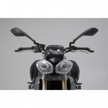 view Sw-Motech LVG.11.283.10000/B Lever Guards, Black for Triumph Street Triple 675