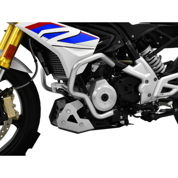 view Zieger 10004761 Lower Crashbars, Silver for BMW G310R (2017-2019)