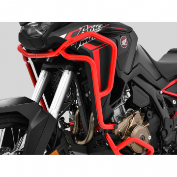 view Zieger 10006924 Upper Crashbars, Red for Honda CRF1100L Africa Twin (2020-)