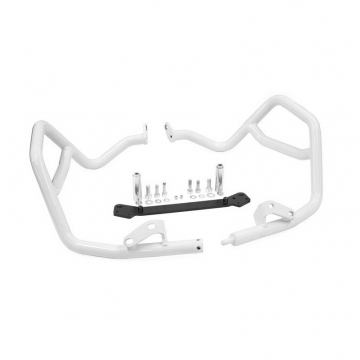 Zieger 10007077 Upper Crash Bars, White for BMW R1250GS (2019-)