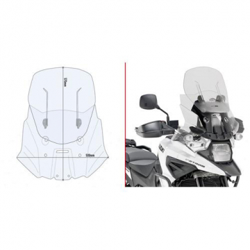 view Givi AF3117 Airflow Windshield for Suzuki DL1050 (2020-)