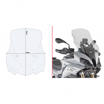 Givi D5138ST Specific Windshield, Transparent for BMW S1000XR (2020-)