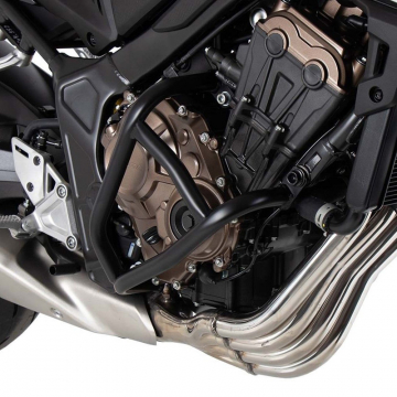view Hepco & Becker 508.9529 00 01 Crashbars, Black for Honda CB650R (2021-) Not for E-Clutch