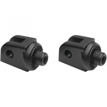view Kuryakyn 3289 Splined Adapter / Pegs Mounts, Black for Front OEM Peg Indian FTR