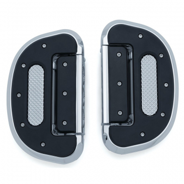 Kuryakyn 7045 Heavy Industry Floorboards, Chrome, Splined