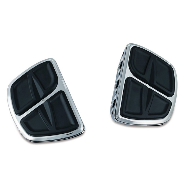 Kuryakyn 7611 Kinetic Mini Floorboards, Chrome, Splined