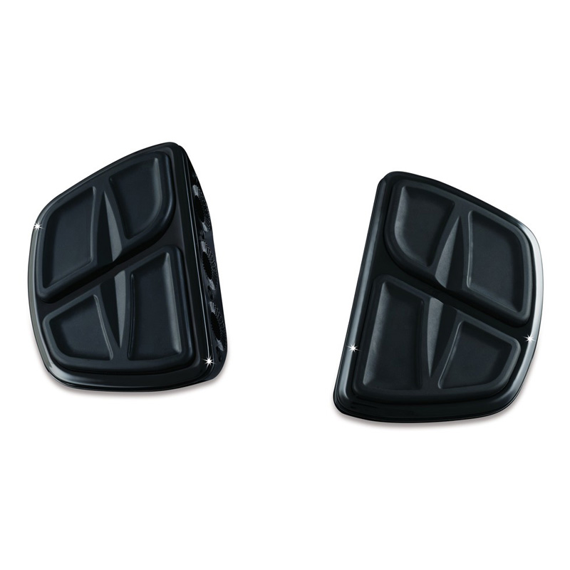 ^_^ Kuryakyn 7613 Kinetic Mini Floorboards, Black, Splined