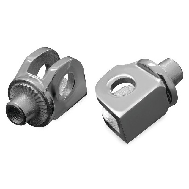 Kuryakyn 8813 Splined Adapter / Pegs Mounts, Chrome for Front OEM