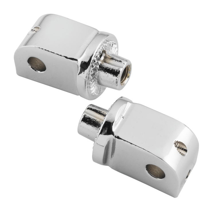 Kuryakyn 8825 Splined Adapter / Pegs Mounts, Chrome for OEM Peg Honda