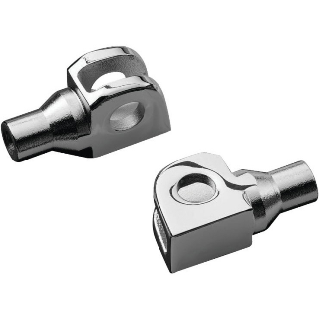 Kuryakyn 8830 Tapered Adapter / Pegs Front Mounts, Chrome