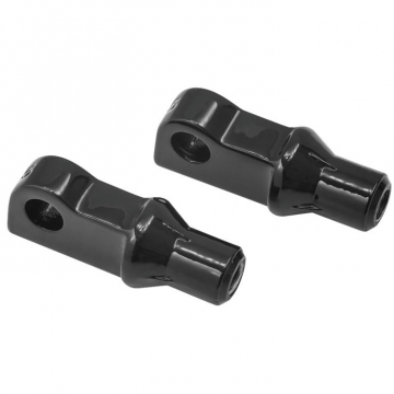 view Kuryakyn 8887 Tapered Adapter / Pegs Front Mounts, Gloss Black for OEM Peg Harley XL