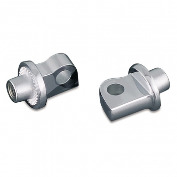 Kuryakyn 8923 Splined Adapter Mounts, Chrome for Rear OEM Peg Harley Softail (2018-)