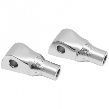 Kuryakyn 8925 Tapered Adapter / Pegs Rear Mounts, Chrome for OEM Peg Harley