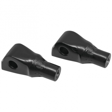 Kuryakyn 8926 Tapered Adapter / Pegs Rear Mounts, Gloss Black for Harley Softail & LiveWire