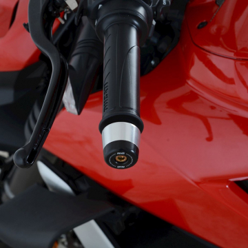 view R&G BE0141BK Bar End Sliders, Black for Ducati Streetfighter /Multistrada V4