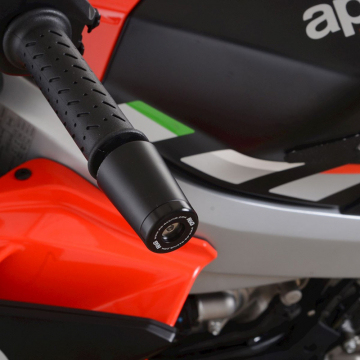 view R&G BE0156BK Bar End Sliders for Aprilia Tuono 660 (2021-)