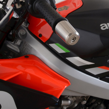 view R&G BE0157SS Bar End Sliders, Stainless Steel for Aprilia Tuono 660 (2021-)