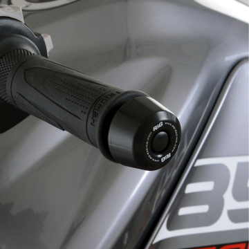 view R&G BE0160BK Bar End Sliders, Black for Triumph Tiger 850 Sport (2018-) No Handguards