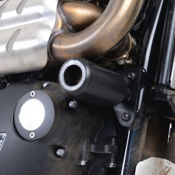 view R&G CP0479BL Classic Crash Protectors, Black for Triumph Scrambler 1200 XE/ XC '19-