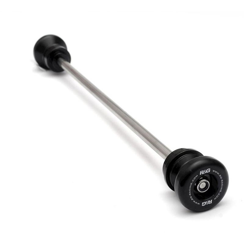 R&G FSS0002BK Front Spindle Sliders, Black for Triumph