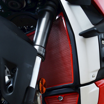 view R&G RAD0256BK Radiator Guard, Black for Ducati Streetfighter V4 (S) (2020-)