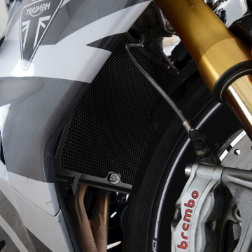 view R&G RAD0261BK Radiator Guard, Black for Triumph Daytona Moto2 765 (2020-)