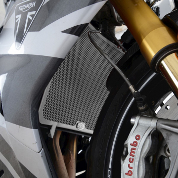 view R&G RAD0261TI Radiator Guard, Titanium for Triumph Daytona Moto2 765 (2020-)