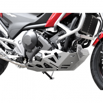 view Zieger 10001970 Skid Plate, Silver for Honda NC700 S/X DCT '12-'14 & 750S/X DCT '14-'19