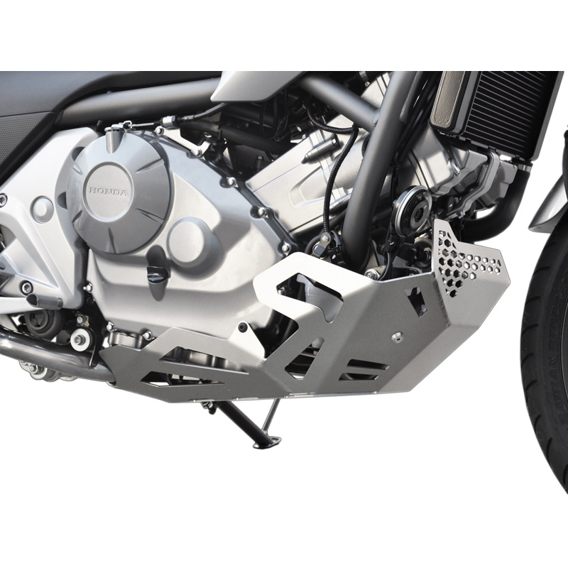 Zieger 10001971 Skid Plate, Silver for Honda NC700 S/X '12-'14