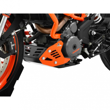 view Zieger 10004567 Skid Plate, Black/Orange for KTM 390 Duke (2017-2019)