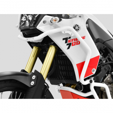 view Zieger 10006620 Upper Crashbars, White for Yamaha Tenere 700 (2019-2023)