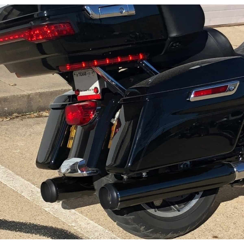 D&D 646Z-31 M8 XCat 2:2 Slip-on Exhaust, Black for Harley Touring