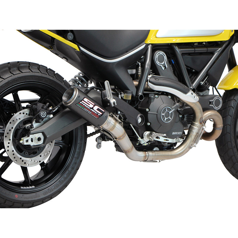 SC-Project D16-38C CR-T Exhaust for Ducati Scrambler 800 (2015-), Monster 797 (2017-)