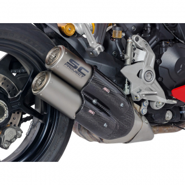 SC-Project D21-D36T CR-T Twin Slip-on Exhausts for Ducati Supersport (2017-)