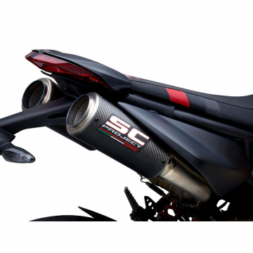 SC-Project D31-T68C CR-T Slip-on Exhaust, Titanium for Ducati Hypermotard 950 (2019-)
