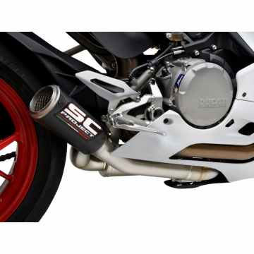 SC-Project D35-LT69CR CR-T Half Exhaust, Carbon for Ducati Panigale V2 (2020-)