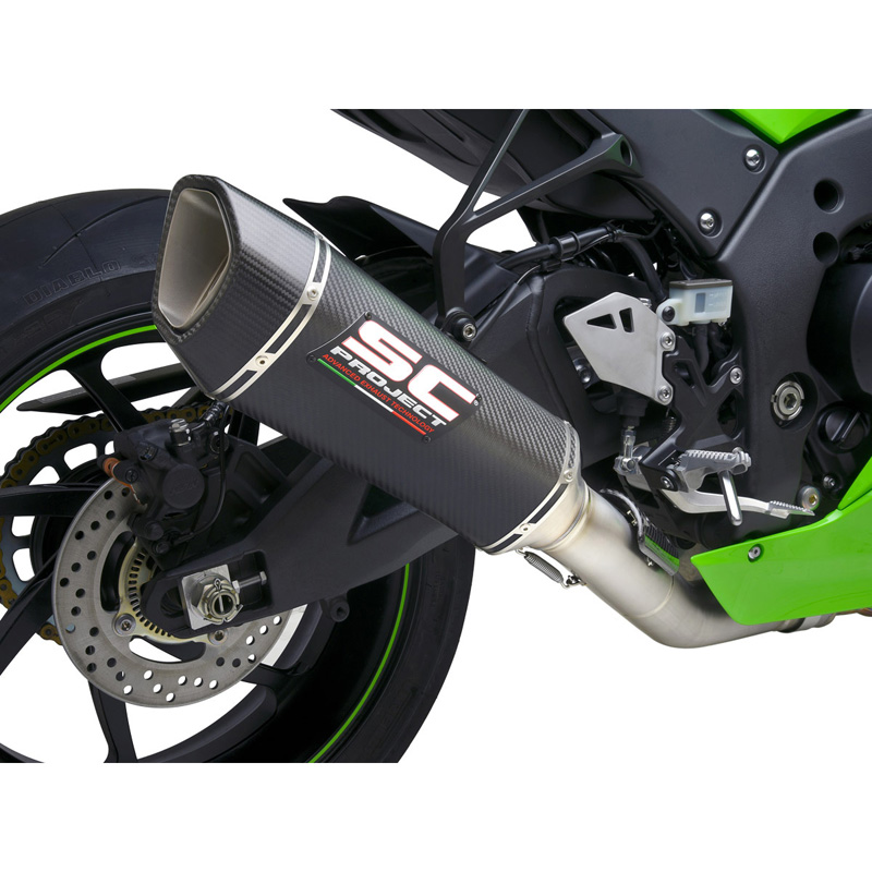 SC-Project K38-DET91C SC1-R Slip-on Exhaust, Carbon for Kawasaki