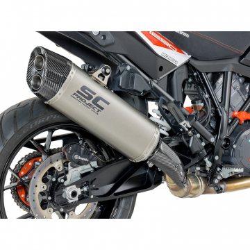 view SC-Project KTM08-86T Adventure Slip-on Exhaust, Titanium for KTM 1190 / 1290 Adventure R/S