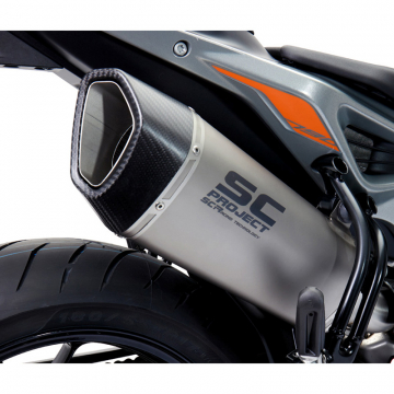 view SC-Project KTM12-91T SC1-R Slip-on Exhaust, Titanium for KTM 790 / 890 Duke '18-