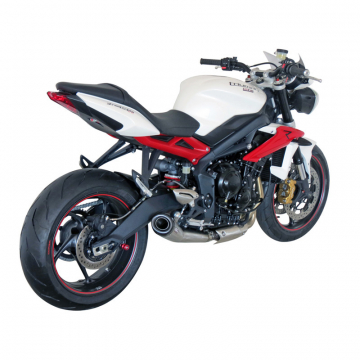 SC Project T13 21A Conic Exhaust for Triumph Street Triple R RX 2013 2016 at Accessories International
