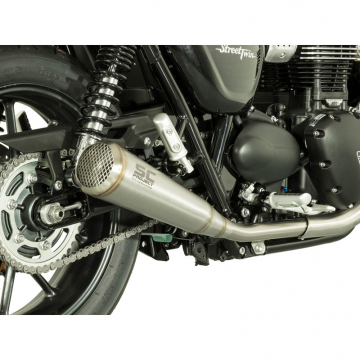 view SC-Project T14-D37A70S Dual Conic 70s Style Exhaust for Triumph Street Twin (2016-)