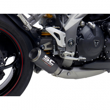 view SC-Project T22-T38 CR-T Slip-on Exhaust for Triumph Speed Triple S/RS (2018-2020)