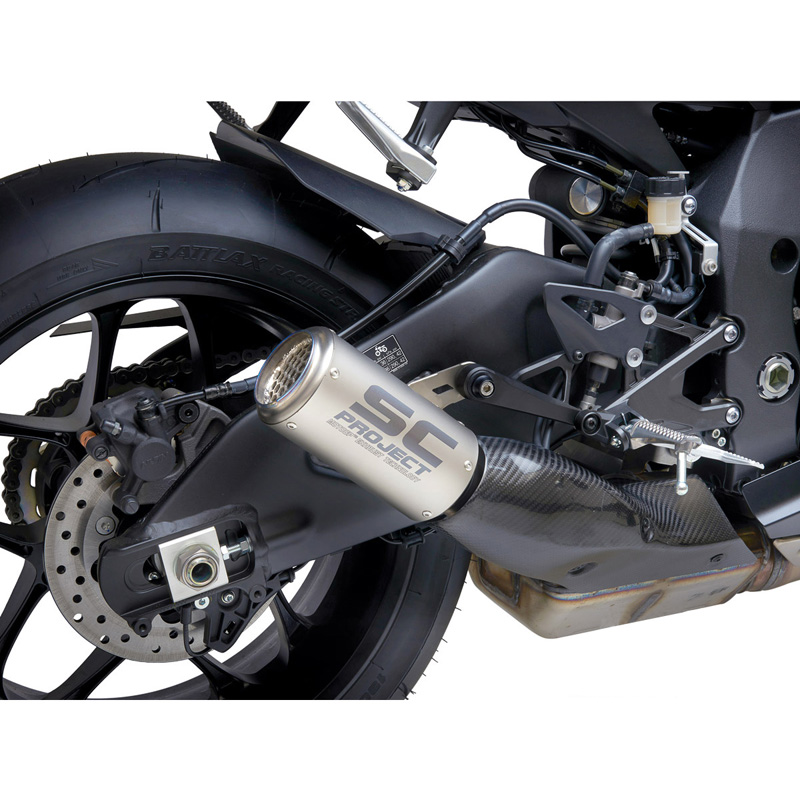 SC-Project Y11-T36TR CR-T Slip-on Exhaust, Titanium for Yamaha YZF