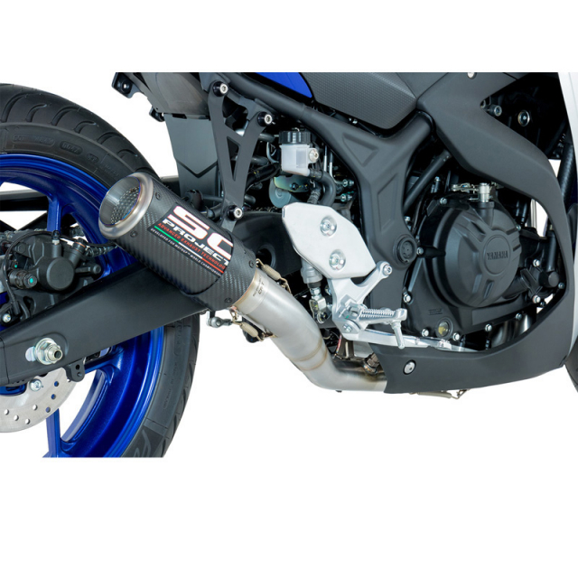 SC Project Y23 C38C CR T 2 1 Full System Exhaust for Yamaha YZF R3