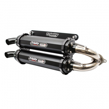 view Trinity TR-4152S-C2 Stage 5 Dual Slip-on Exhaust, Cerakote Black Polaris RZR Turbo XP '16-