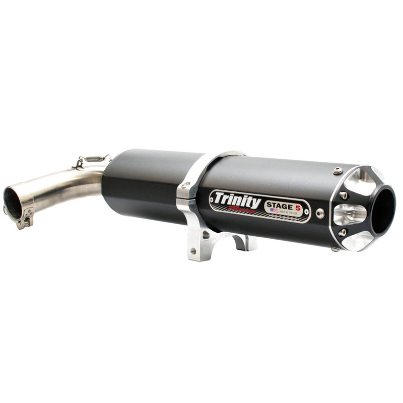Trinity TR4158SBK Stage 5 Slipon Exhaust, Black for Yamaha YXZ1000R