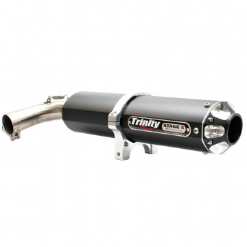 view Trinity TR-4158S-BK Stage 5 Slip-on Exhaust, Black for Yamaha YXZ1000R, SS /SE '16-'21